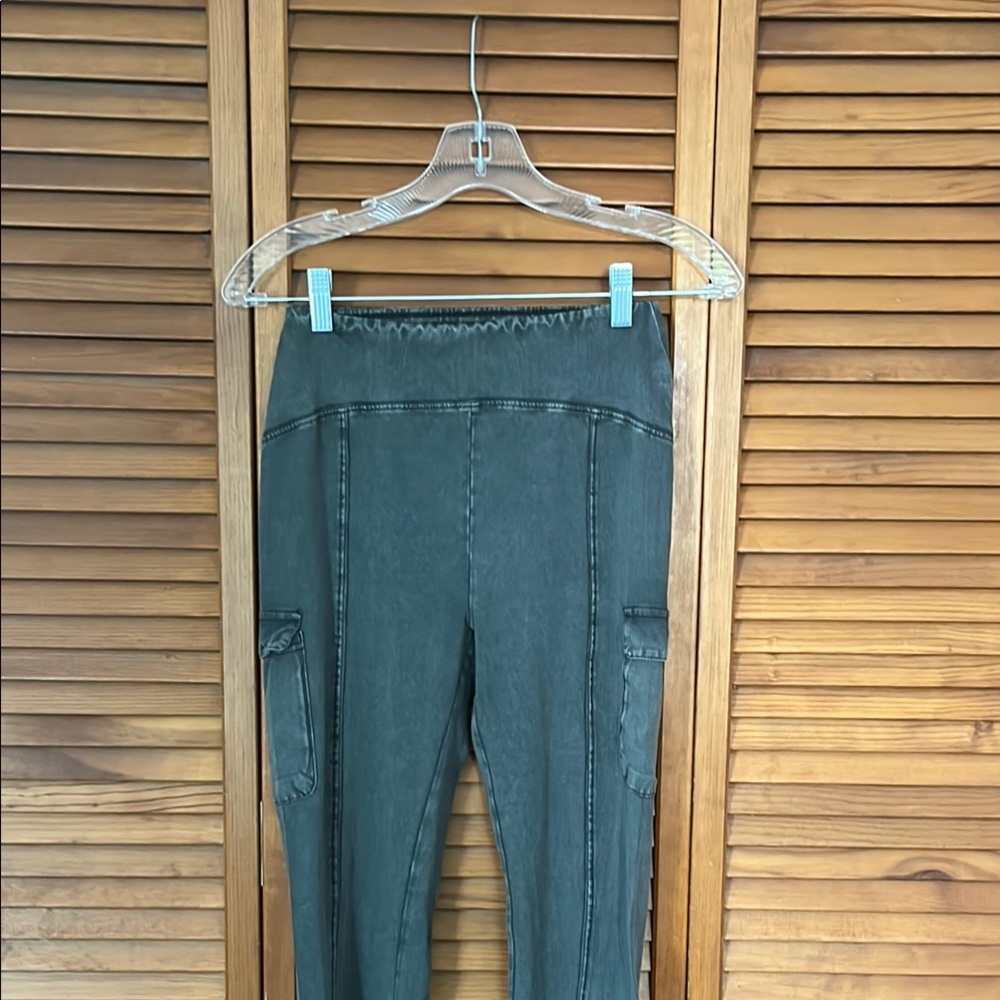 Out From Under Charcoal Wide Leg Leggings